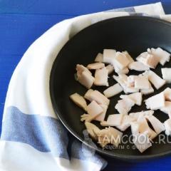 Жареная картошка на сале с луком — пошаговый рецепт с фото